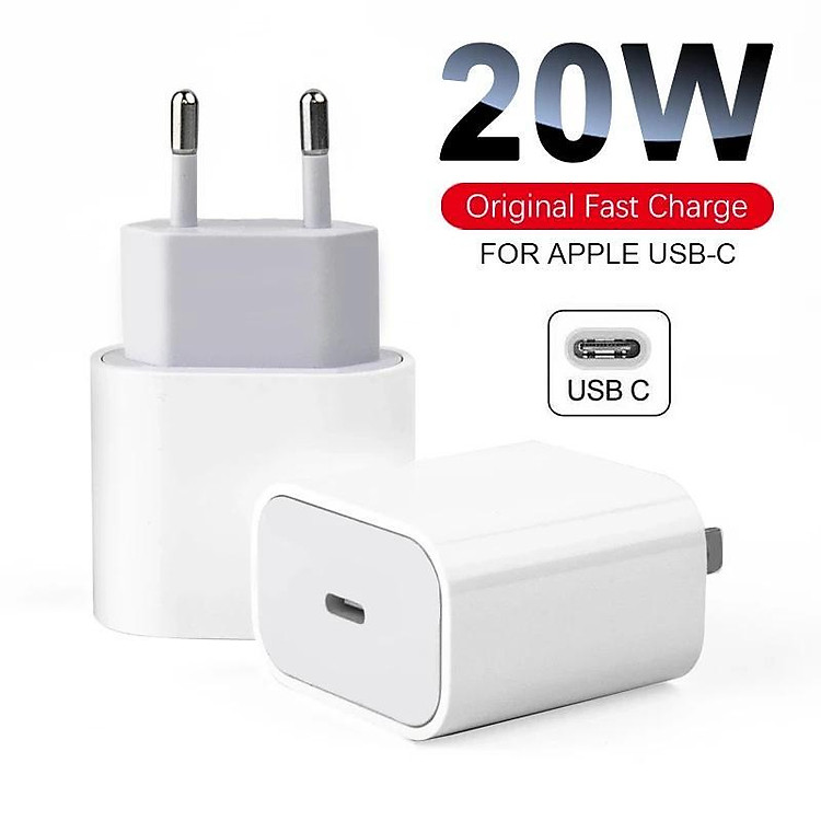 Cục Sạc Nhanh Thông Minh Pd 20W USB-C Type C EU QC4.0