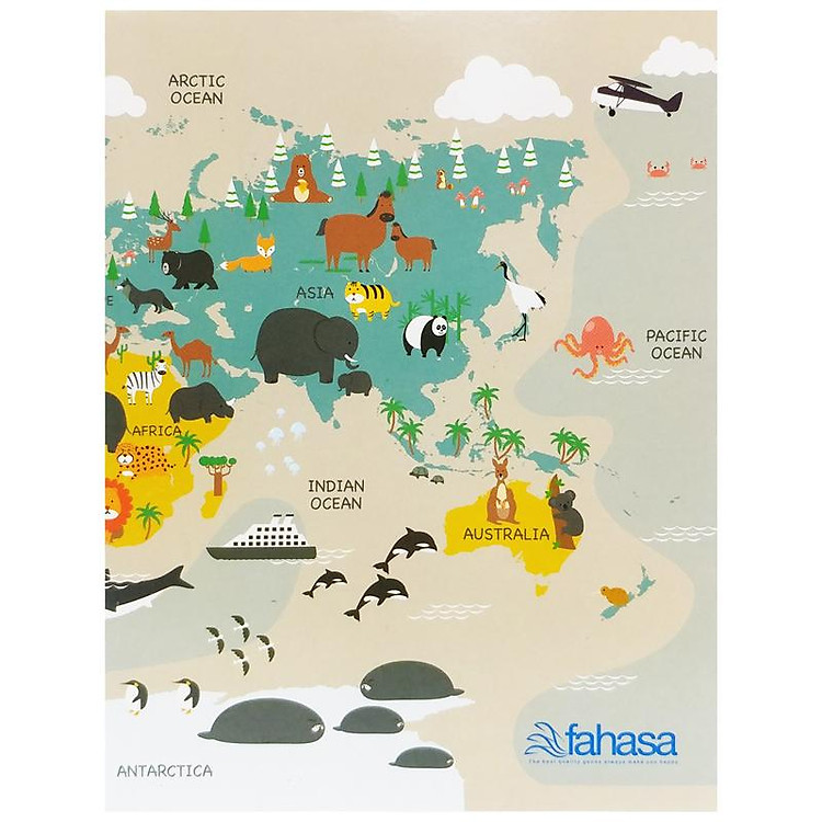 Tập Học Sinh Bản Đồ TG Kẻ Ngang (200 trang, 60gsm) - Ảnh 2