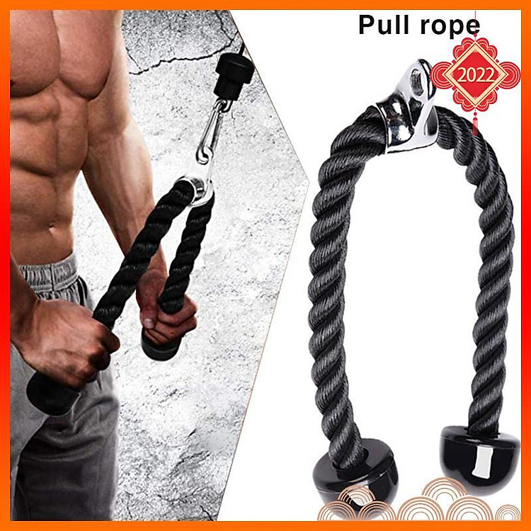 Dây Cáp Tricep Rope Bicep Hỗ Trợ Tập GYM Đầy Đủ Nhóm Cơ Cơ Tay Sau, Tay Trước, Lưng Xô