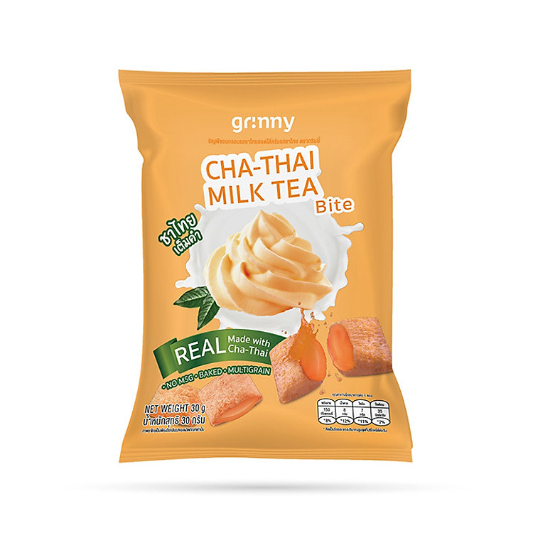 Bánh snack Ngũ Cốc Grinny nhân Trà Sữa - Cha Thai Milk Tea