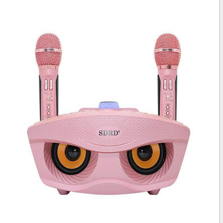 Loa bluetooth karaoke SD306 Loa thông minh không dây 2 micro cùng nhau hát bluetooth 4.1