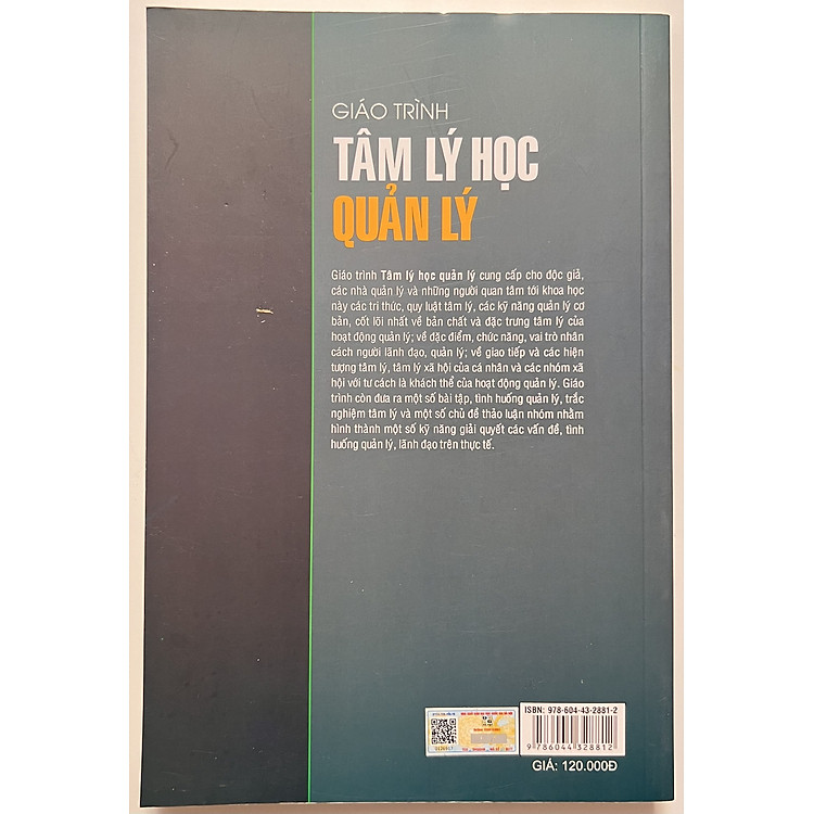 Giáo Trình Tâm Lý Học Quản Lý - Ảnh 2