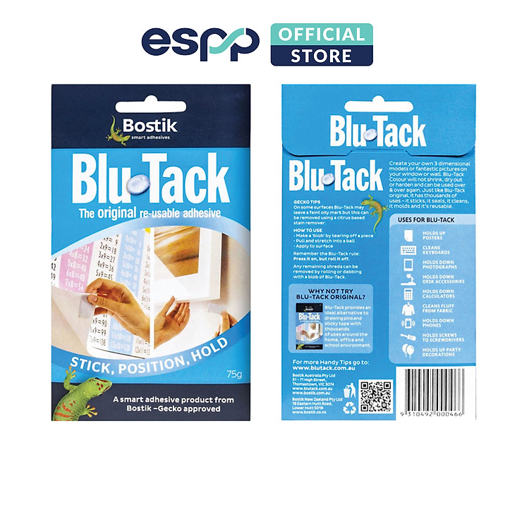 Đất Sét Dán Dính Poster Blutack (75g)