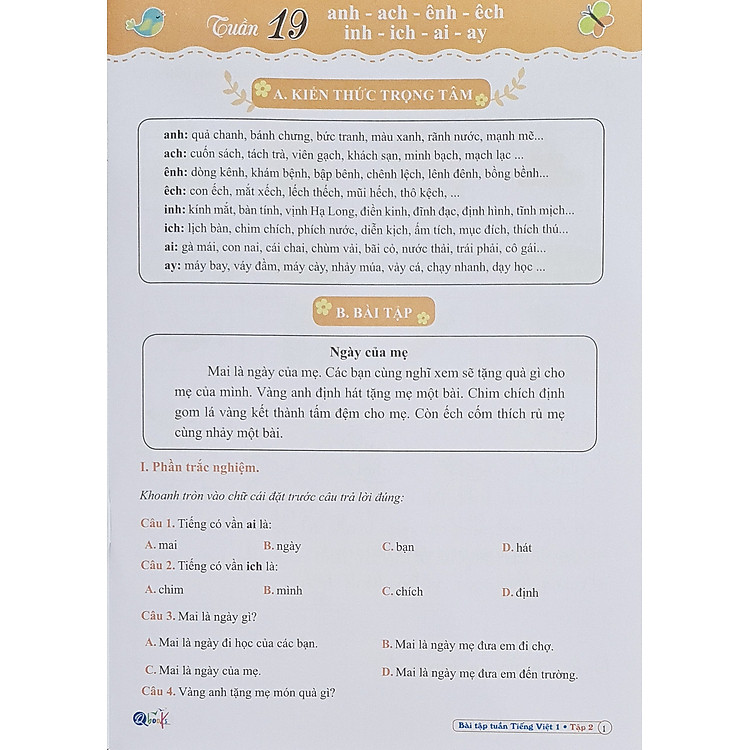 Bài Tập Tuần Tiếng Việt 1 Tập 1 + 2 - Ảnh 5