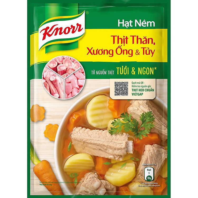 Hạt Nêm Knorr Từ Thịt Thăn, Xương Ống Và Tủy Bổ Sung Vitamin A (1200g) - 32010222