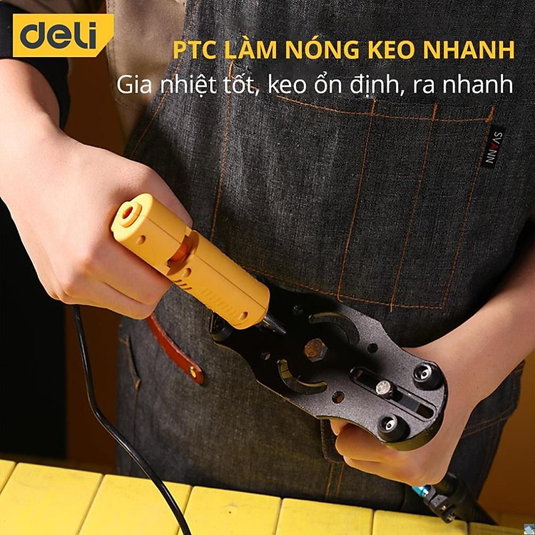 Súng Bắn Keo Deli 40W DL2540 (Màu Đen) - Ảnh 5