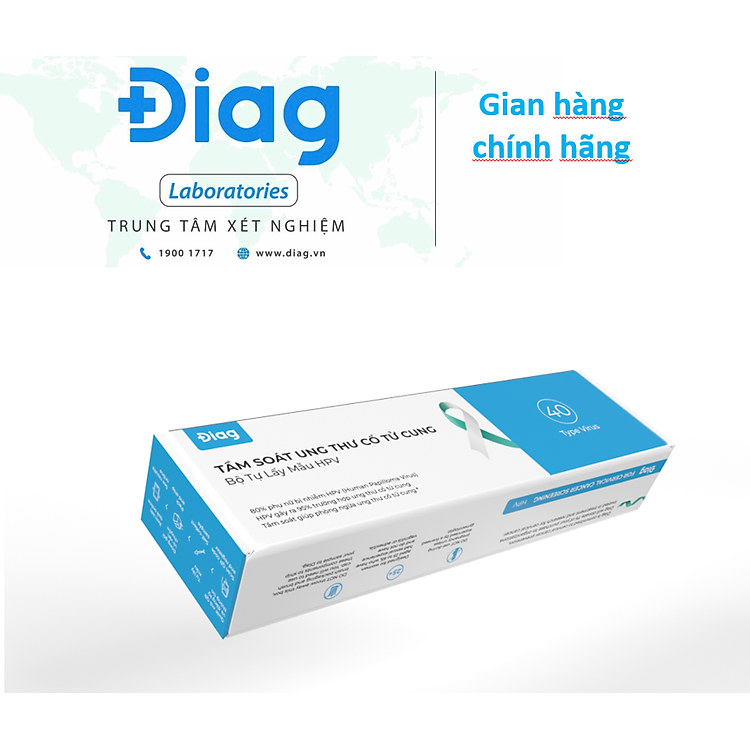 Test HPV - Bộ tự lấy tầm soát ung thư cổ tử cung tại nhà - Diag