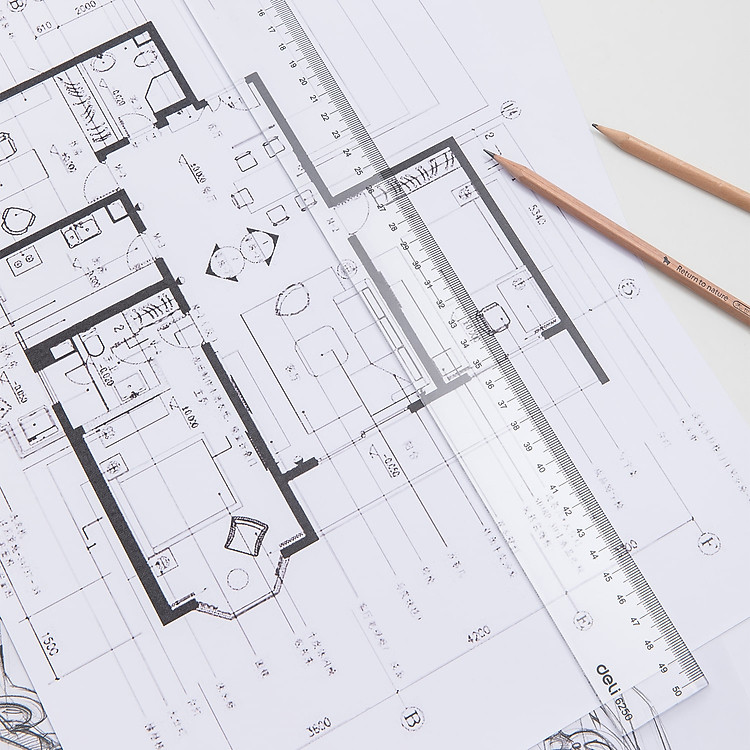 Thước Kẻ Nhựa 50cm Deli (1 chiếc) - Ảnh 5