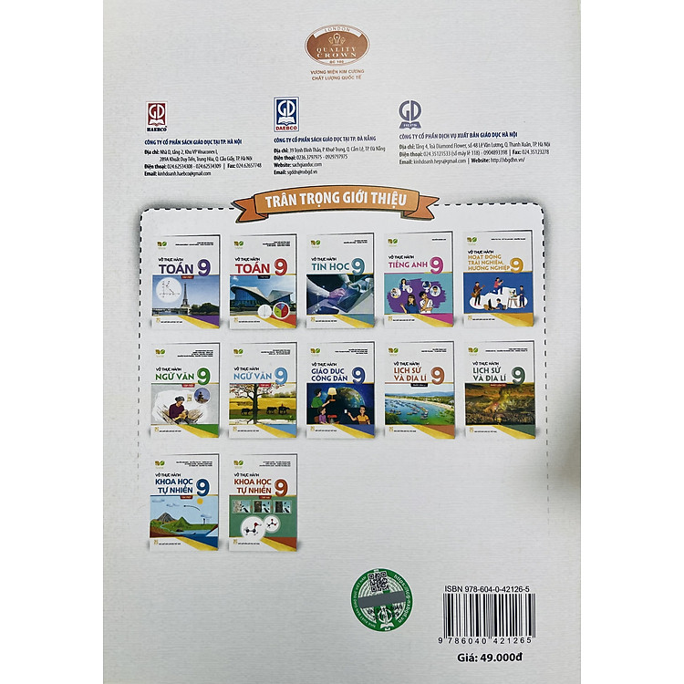 Vở thực hành Toán lớp 9 tập 1+2 - Ảnh 3