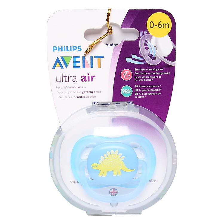 Ty ngậm Philips Avent Ultra Air Dinosaur 544.12 (0 - 6 tháng)