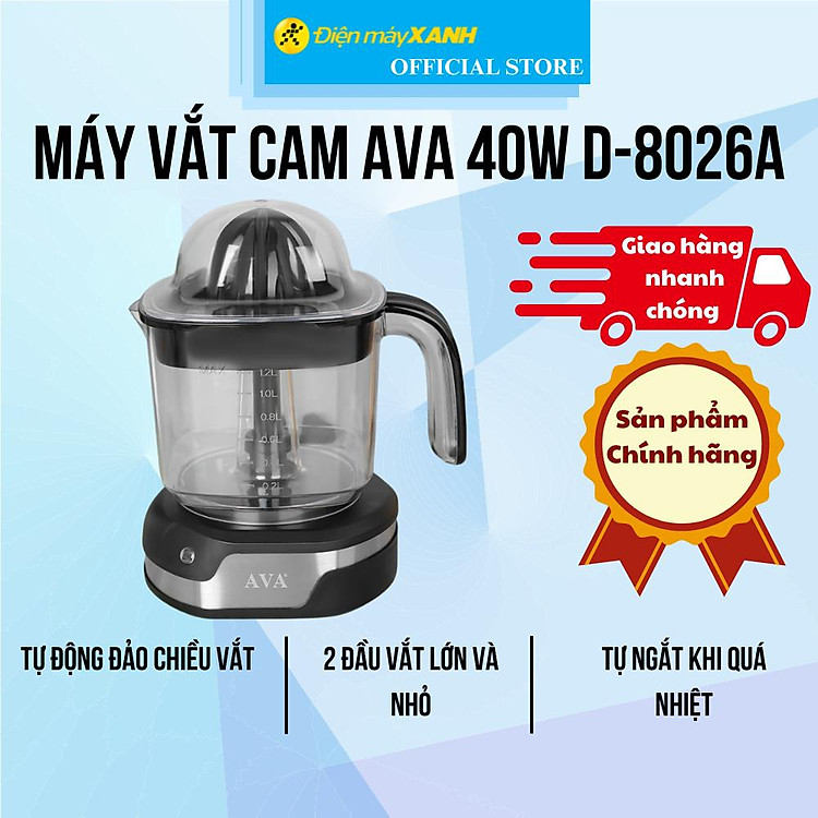 Máy vắt cam AVA 40W D-8026A - Hàng Chính Hãng