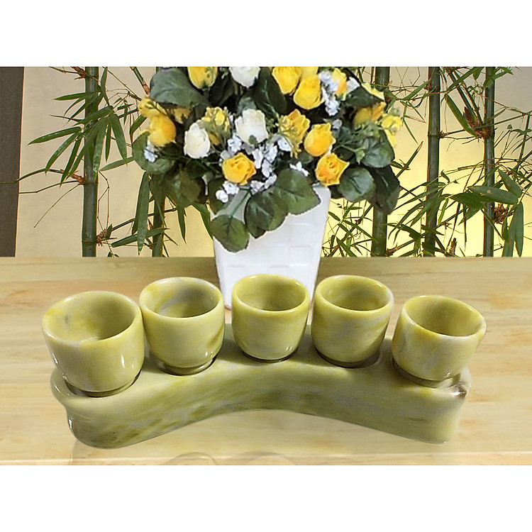 Li nước thờ cúng đá ngọc tự nhiên