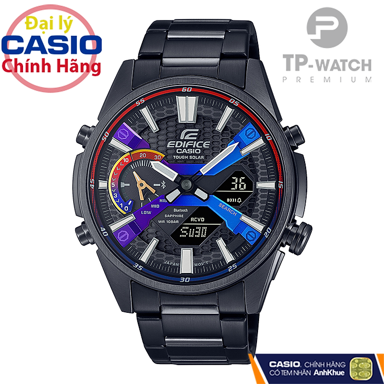 Đồng Hồ Nam Dây Thép Casio Edifice ECB-S100HG-1ADF Chính Hãng - ECB-S100HG-1 Pin Năng Lượng Mặt Trời - Kính Sapphire