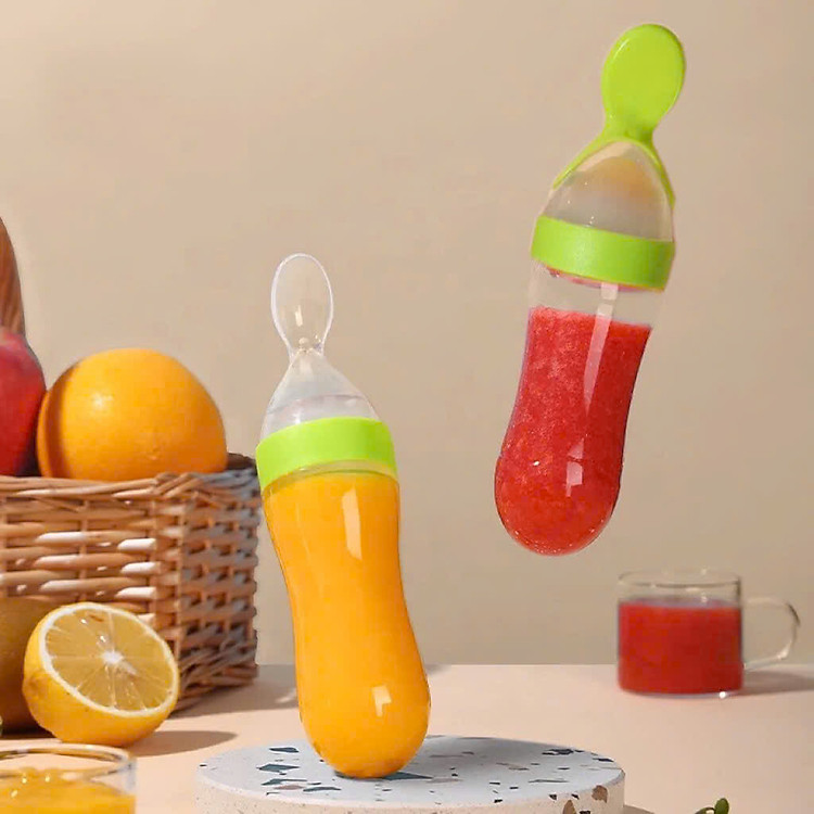 Bình thìa Nuby 90ml cho trẻ ăn dặm Chính hãng Ưu đãi - Hình ảnh 2