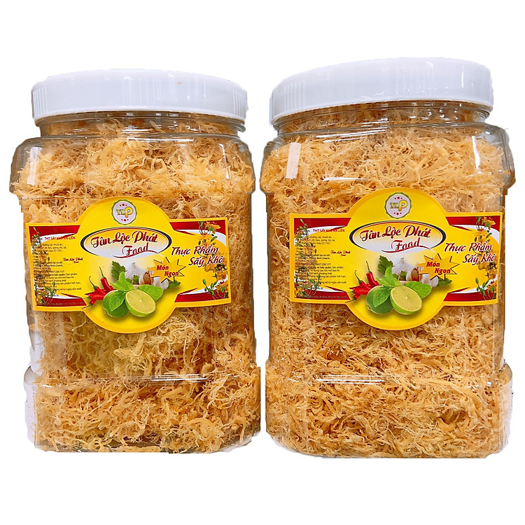 (COMBO 2 HŨ) GÀ CHÀ BÔNG TÂN LỘC PHÁT (1KG) - DÙNG ĂN KÈM