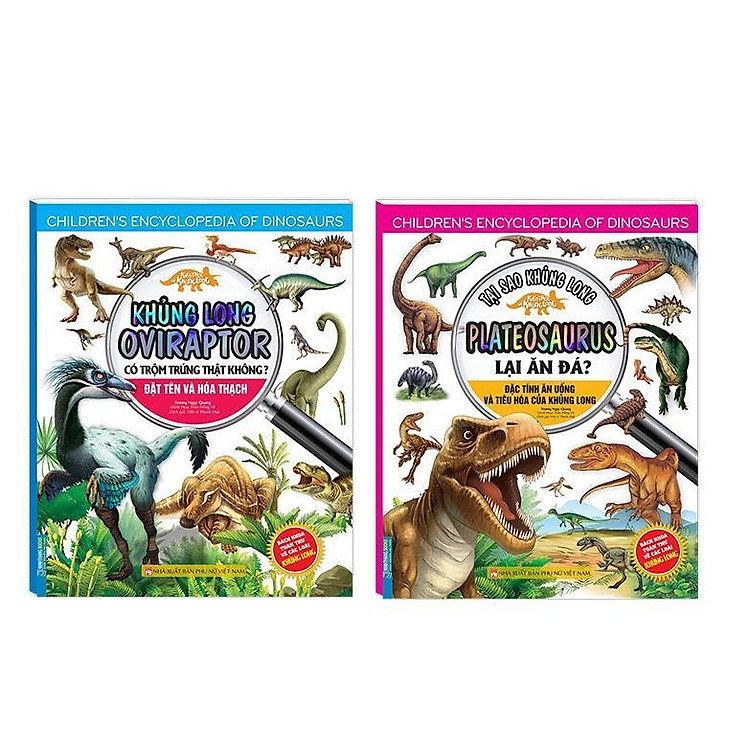 Sách - Kiến Thức Về Khủng Long Oviraptor Có Trộm Trứng Thật Không + Tại Sao Khủng Long Plateosaurus Lại Ăn Đá - Minh Thắng