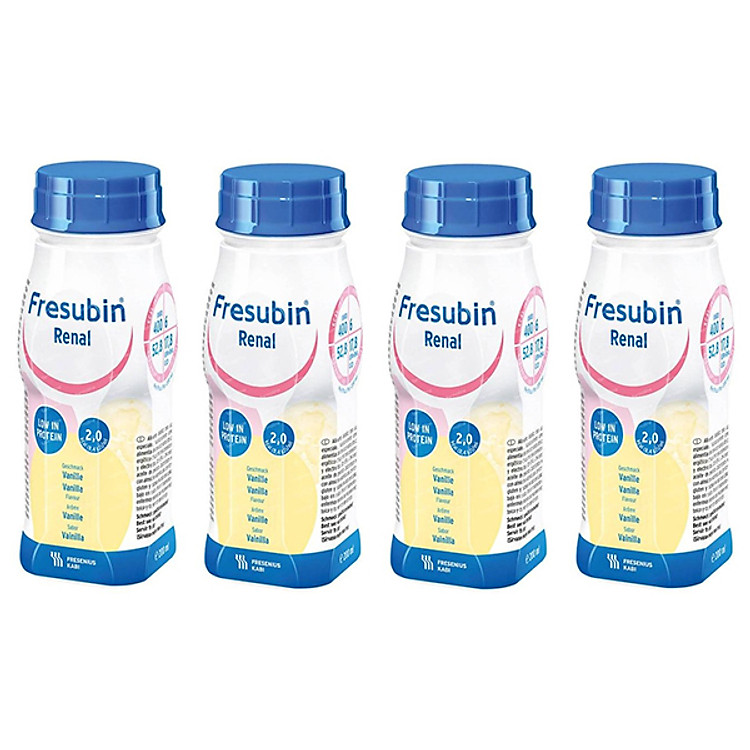 Sữa Fresubin Renal Vanilla 200ml lốc 4 chai- cho người bệnh thận