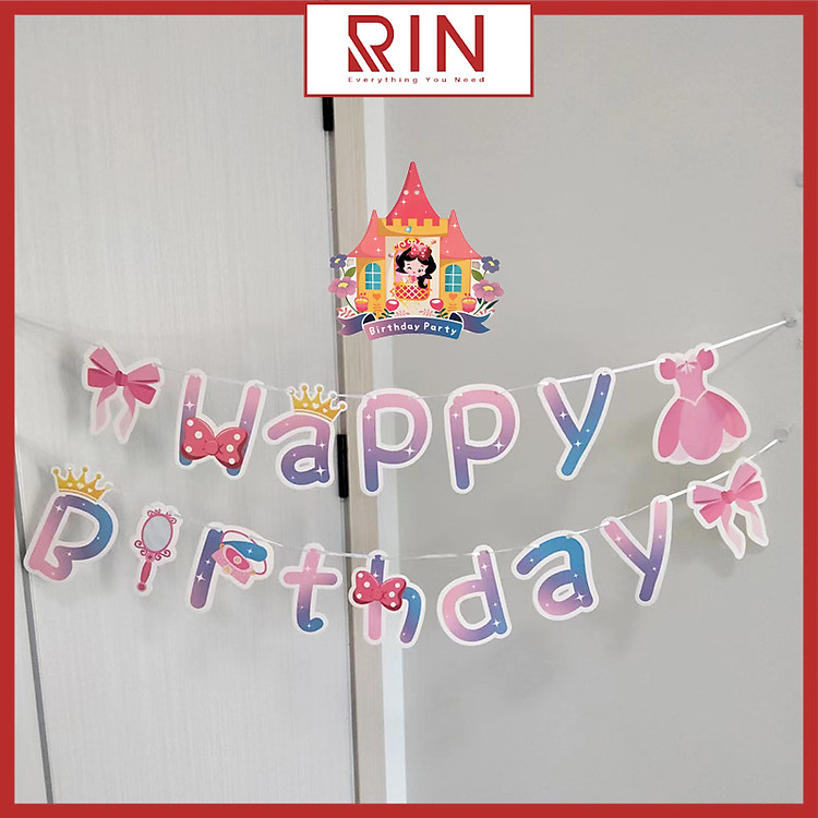 Dây cờ trang trí sinh nhật Happy Birthday
