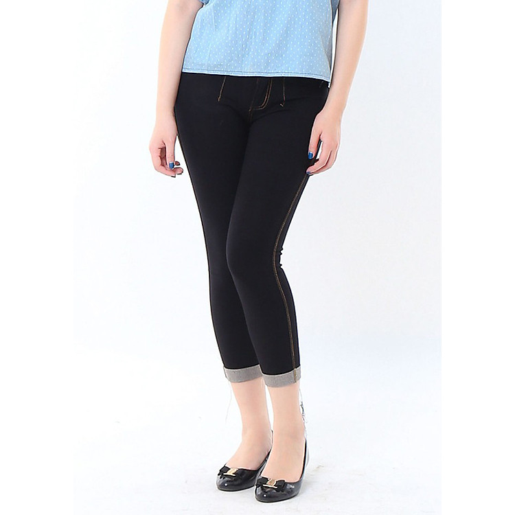 Quần Legging Giả Jeans Dáng Ngố