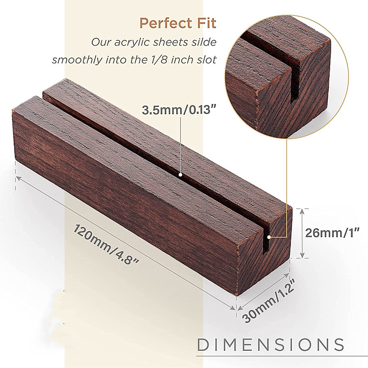 Đế Gỗ Để Ảnh Toploader (Màu trắng và nâu gỗ)