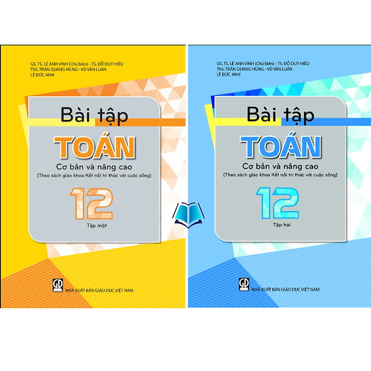 Sách - Combo 2 Tập Bài Tập Toán Cơ Bản Và Nâng Cao Lớp 12