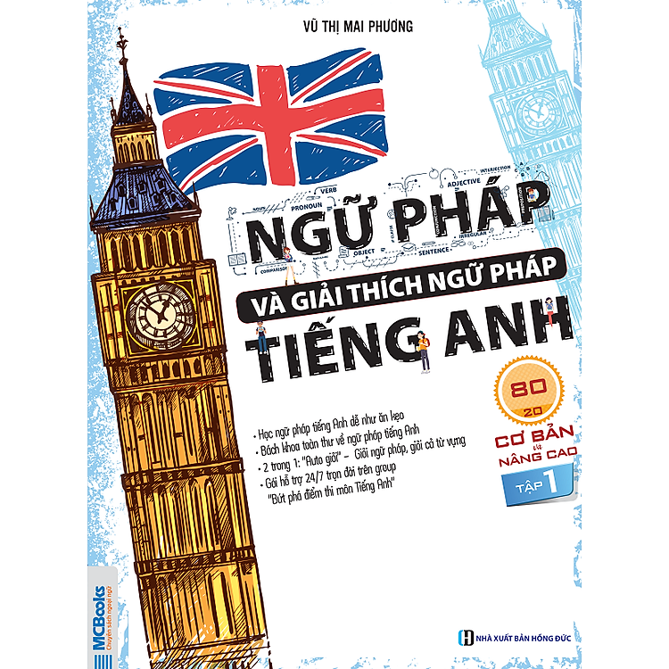 Sách - Ngữ pháp và giải thích ngữ pháp tiếng Anh cơ bản và nâng cao 80/20 - Tập 1+2 Mcbooks