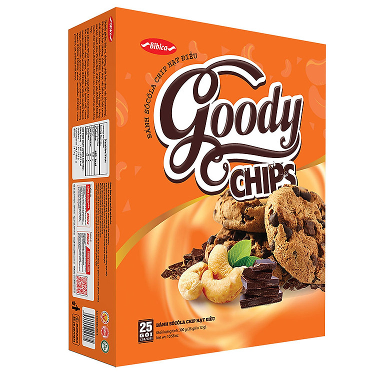 Bánh Goody Chips Hạt Điều Bibica (300g)