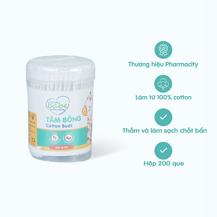 Tăm bông giấy vệ sinh cho bé Chính hãng Tiết kiệm - Hình ảnh 2