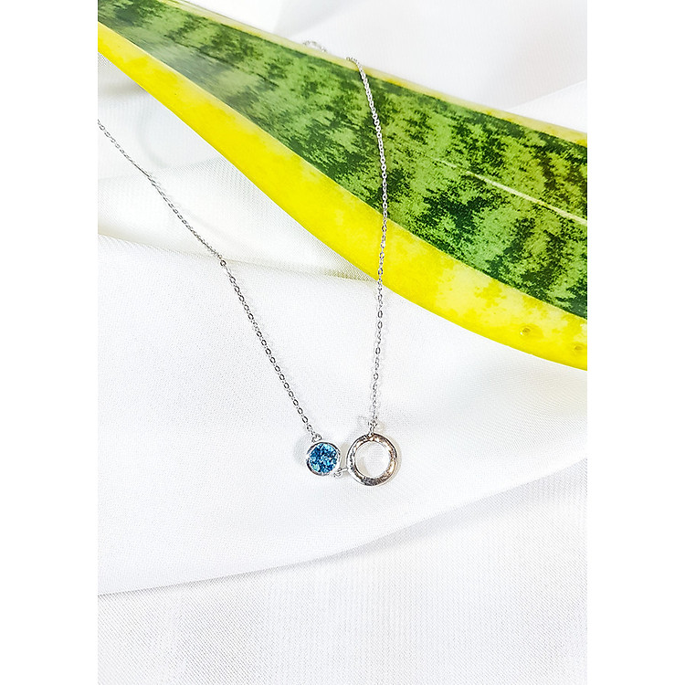 Dây chuyền đá Topaz London tròn LAT.185