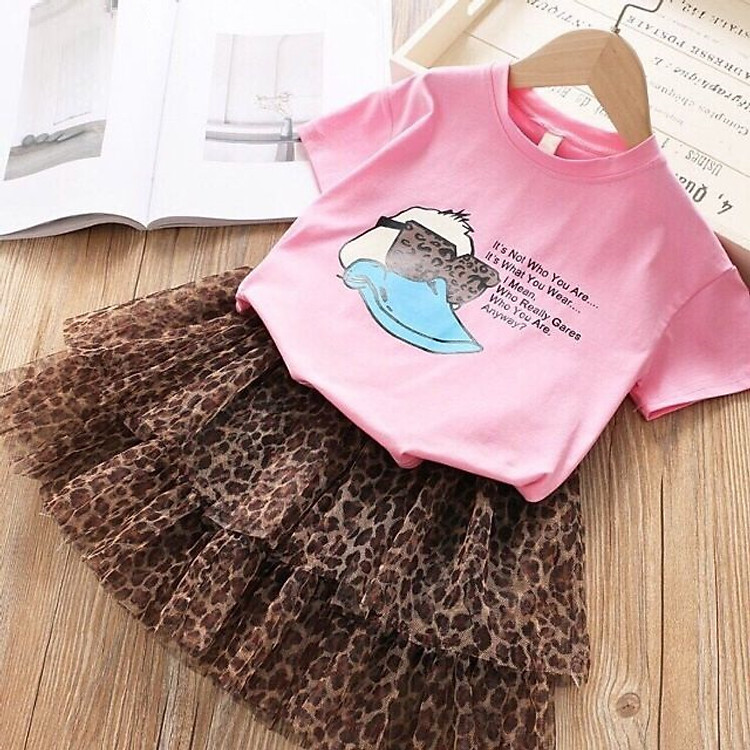 Set Áo Váy Hai Tầng Bé Gái