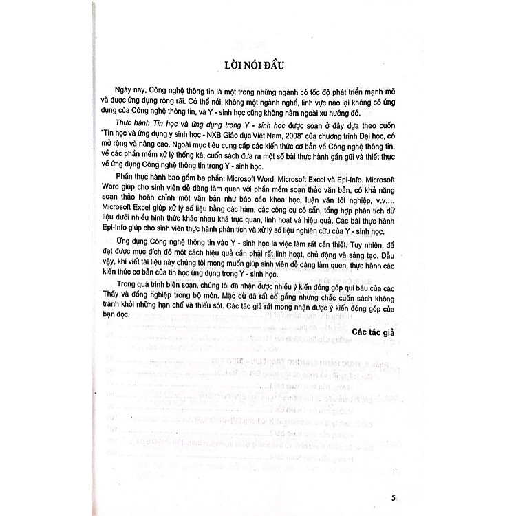 Thực Hành Tin Học Và Ứng Dụng Trong Y - Sinh Học - Ảnh 5