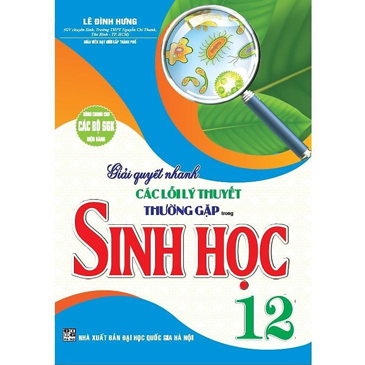 Sách - Giải Quyết Nhanh Các Lỗi Lý Thuyết Thường Gặp Trong Sinh Học Lớp 12 - Dùng Chung Các Bộ SGK Hiện Hành - Hồng Ân