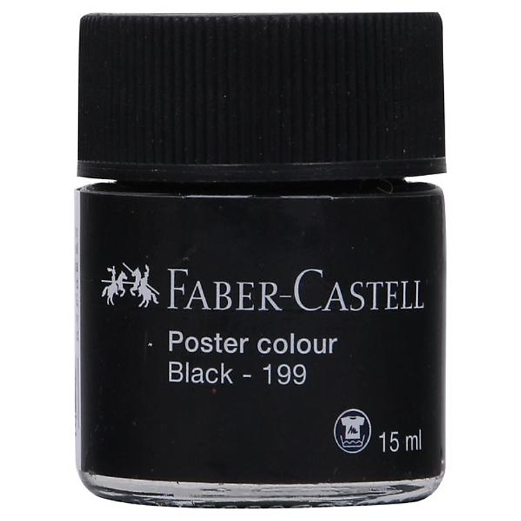 Màu Vẽ Poster Faber-Castell 15ml – Màu Đen