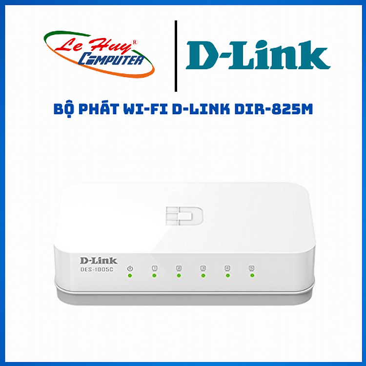 Bộ Chia Mạng Switch D-Link DES-1005C 5 Cổng RJ45 10/100Mbps Vỏ Nhựa Không Cần Cấu Hình - Hàng Chính Hãng