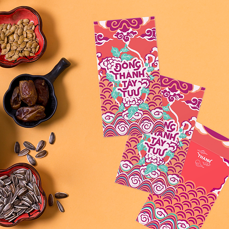 Bao lì xì 9×17 cm CÁT NIÊN MỸ Ý (set 5 bao)