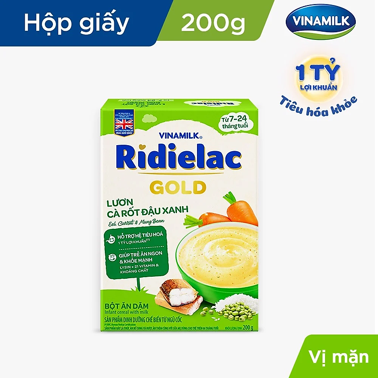 Tham Khảo tại ConCung: Bột ăn dặm Ridielac Gold lươn cà rốt , nhận ngay nhiều Ưu đãi