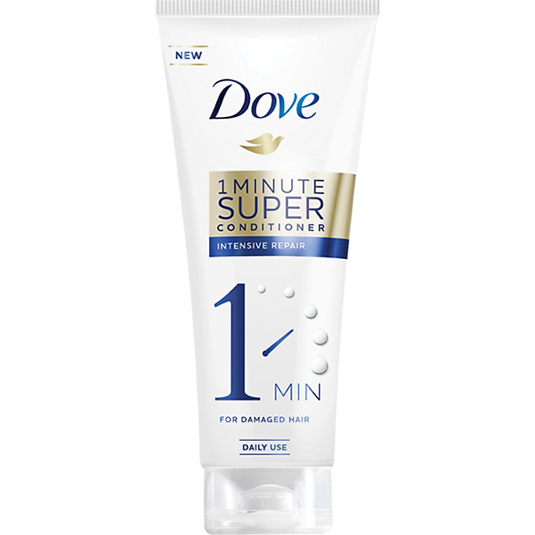 Kem xả DOVE 1 Phút Siêu Dưỡng với Tinh chất Serum dưỡng tóc Cao cấp giúp Phục hồi hư tổn Dưỡng Tóc Mềm Mượt 180ml