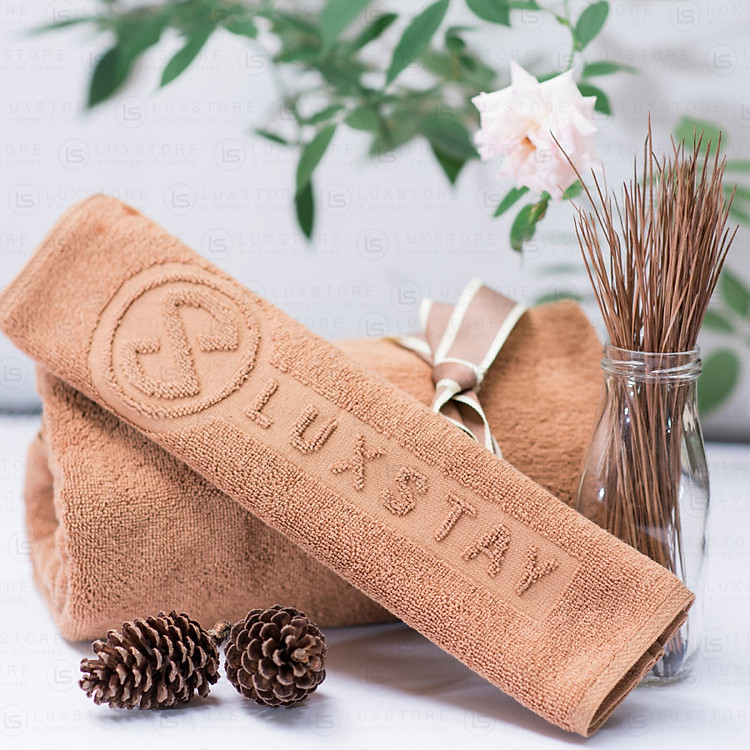 Khăn Mặt Nâu Luxstay (34 cm x 70 cm)