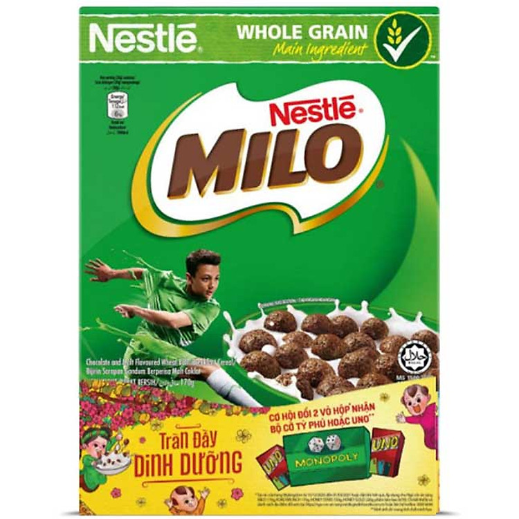 Bánh Ăn Sáng Nestle MILO Cereal (170g)