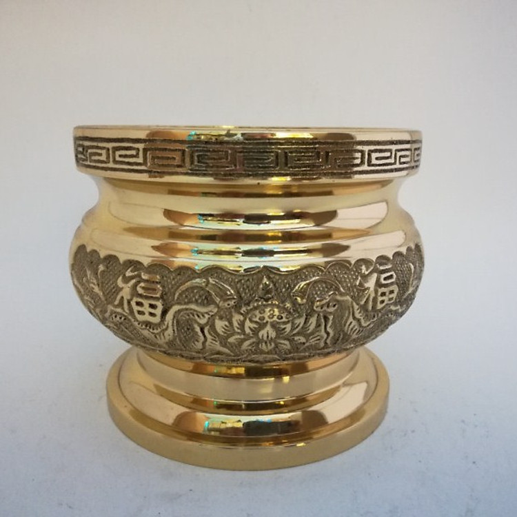 Bát hương sen chân cao Trung