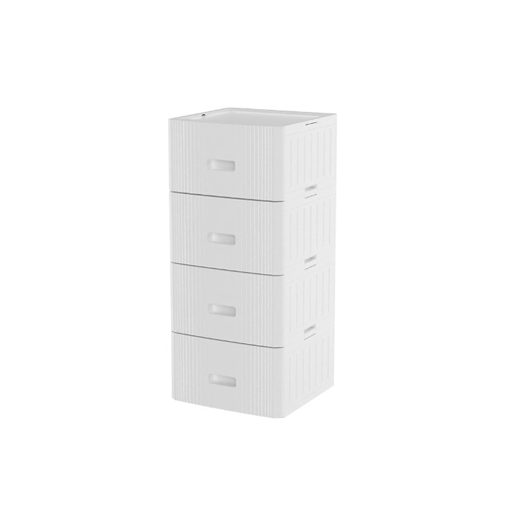 Tủ lắp ghép MatsuLock 4 ngăn DUY TÂN nhựa PP/ABS, 4 hộc tủ tháo lắp linh hoạt, tủ quần áo đa năng, tiện lợi