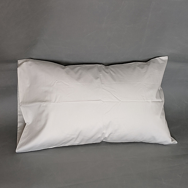 Vỏ gối nằm cotton màu bạc