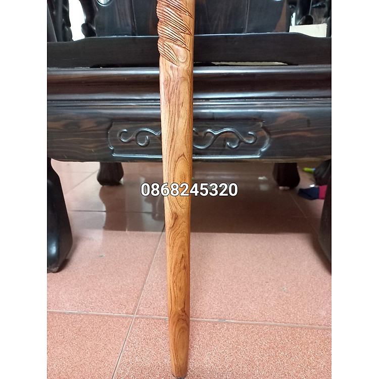 Gậy batoong gỗ hương đá cho người già Chính hãng Ưu đãi - Hình ảnh 4
