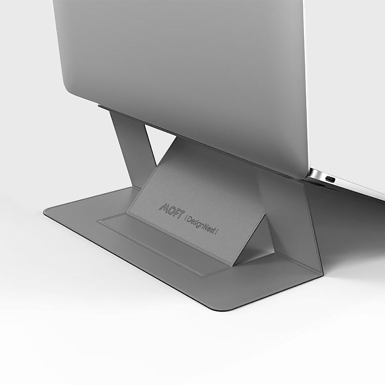Giá Đỡ Laptop MOFT Stand x DesignNest Adhesive, Đế Tản Nhiệt Laptop 15 inch, Chân Đế Macbook Siêu Mỏng Như Vô Hình, Đế Dán MacBook, 2 Gốc Độ Điều Chỉnh, Chất Liệu Sợi Thủy Tinh Và PU - Hàng Chính Hãng