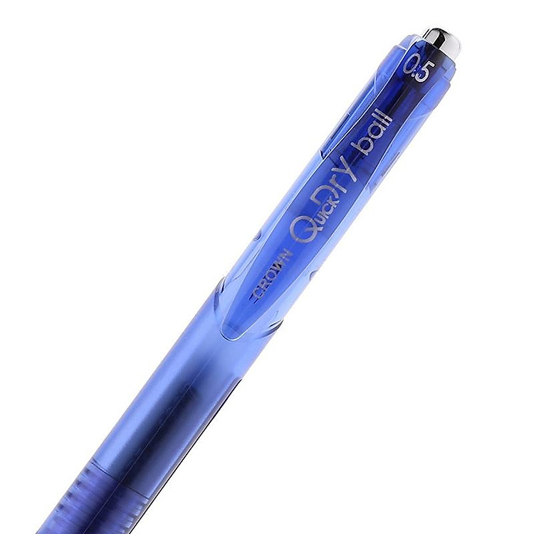 Bút Gel Crown QD-018 (0.5mm) - Mực xanh - Ảnh 3