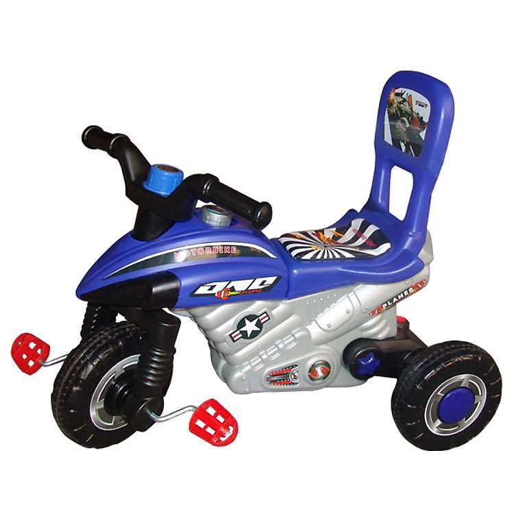 Xe 3 bánh Nhựa Chợ Lớn L7 Máy bay K2 (Không nhạc) - M1399A-X3B - Giao màu ngẫu nhiên