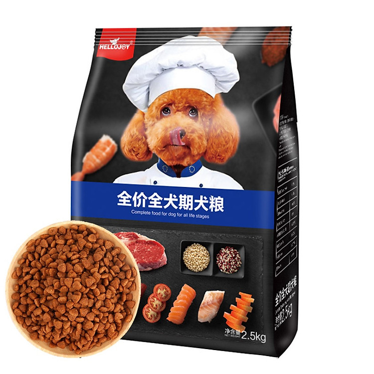 Hạt thức ăn hữu cơ (Túi 2.5Kg) đặc biệt dành cho chó kén ăn