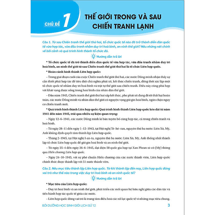 Bồi Dưỡng Học Sinh Giỏi Lịch Sử 12 (Theo chương trình GDPT mới) - Ảnh 2