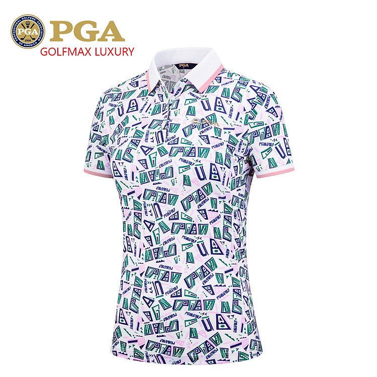 Áo cộc tay golf nữ PGA - 101208 chính hãng. Áo thể thao golf nữ