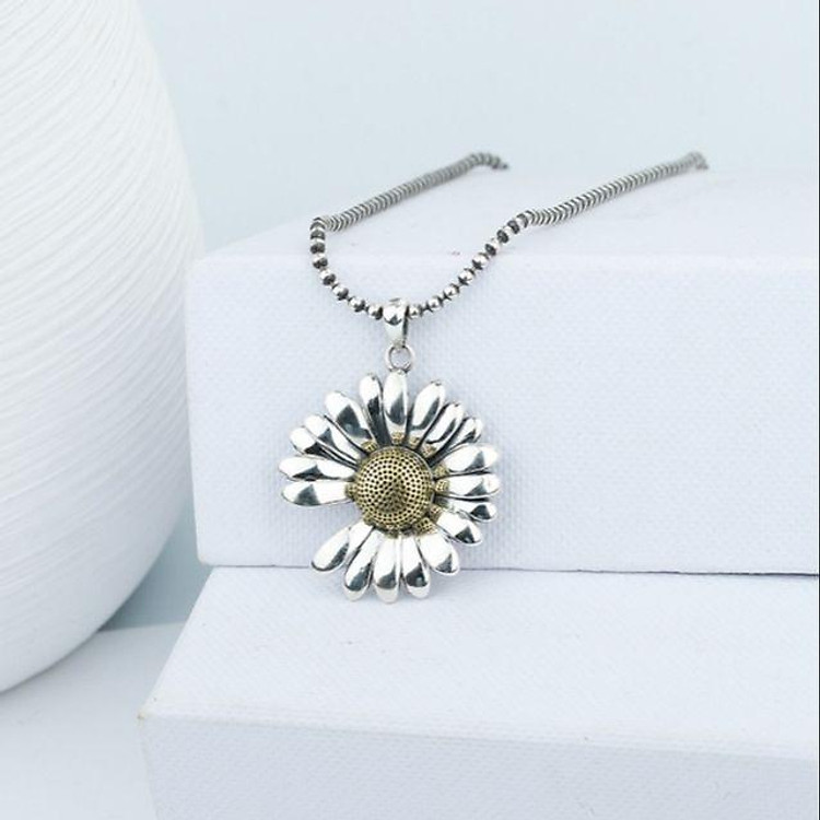 Dây chuyền mặt hoa cúc GD bạc 925 cao cấp